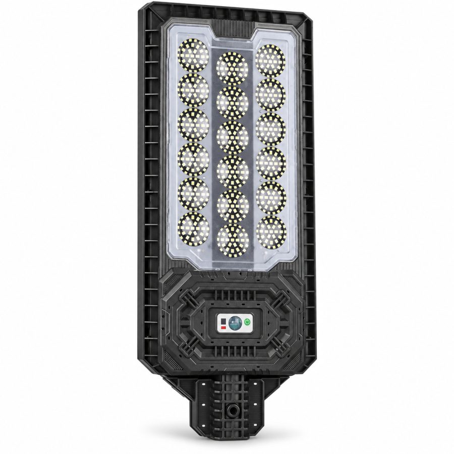 Solar Powered Motion Sensor Outdoor Light W7114 2 Black For Garden Yard Street Wall LED