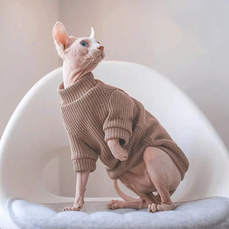 Sphynx Cat Warm Sweater Soft Clothing For Hairless Cats Devon Rex