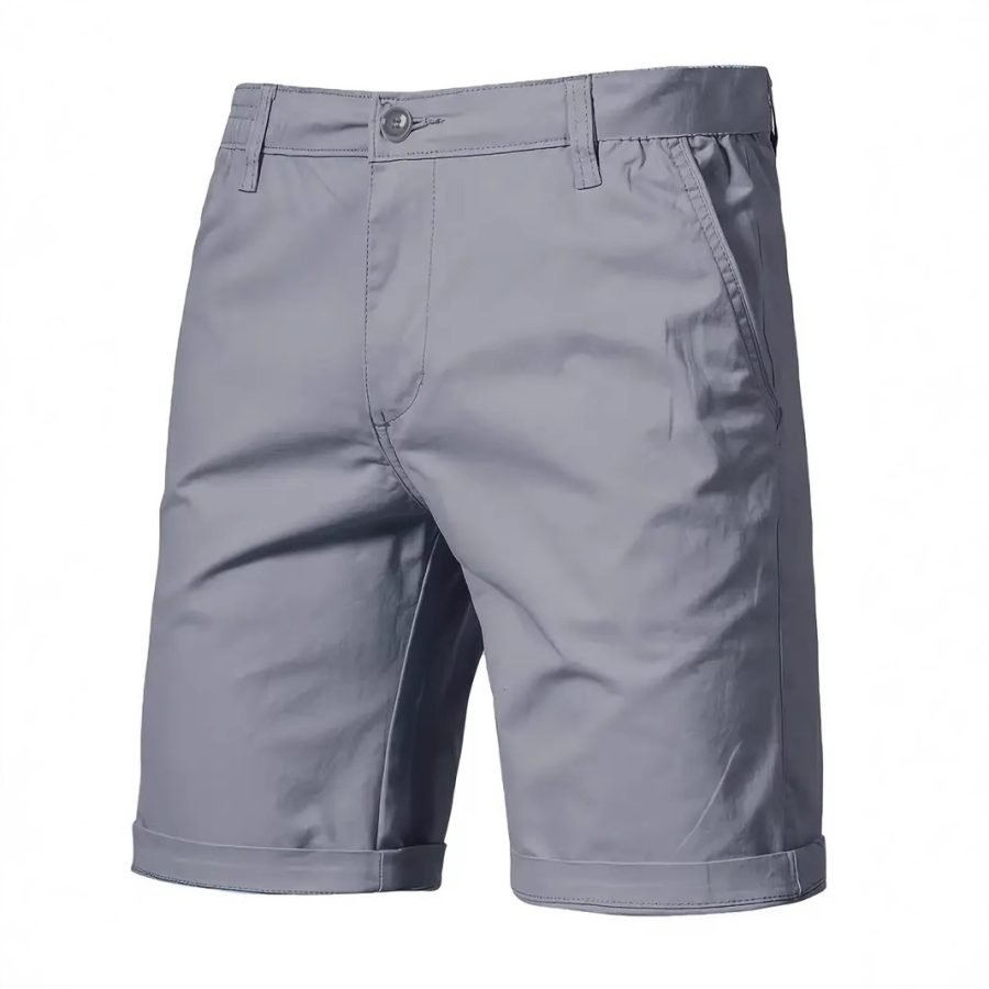 Outdoor Casual Straight-leg Slim Cropped Pants Plus Size Pure Color Cotton Camping Shorts