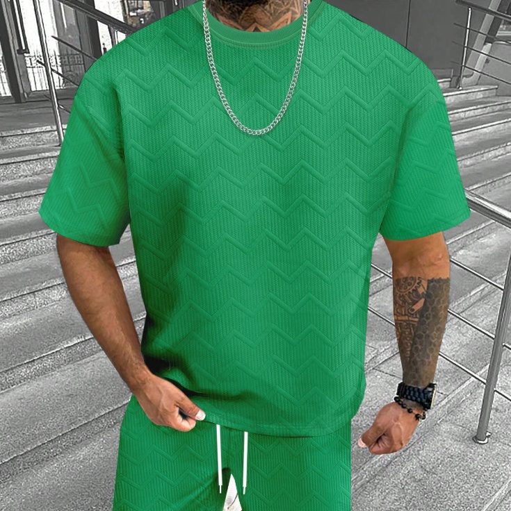 Men's Short Sleeve Shorts Simple Comfortable Cool Suit