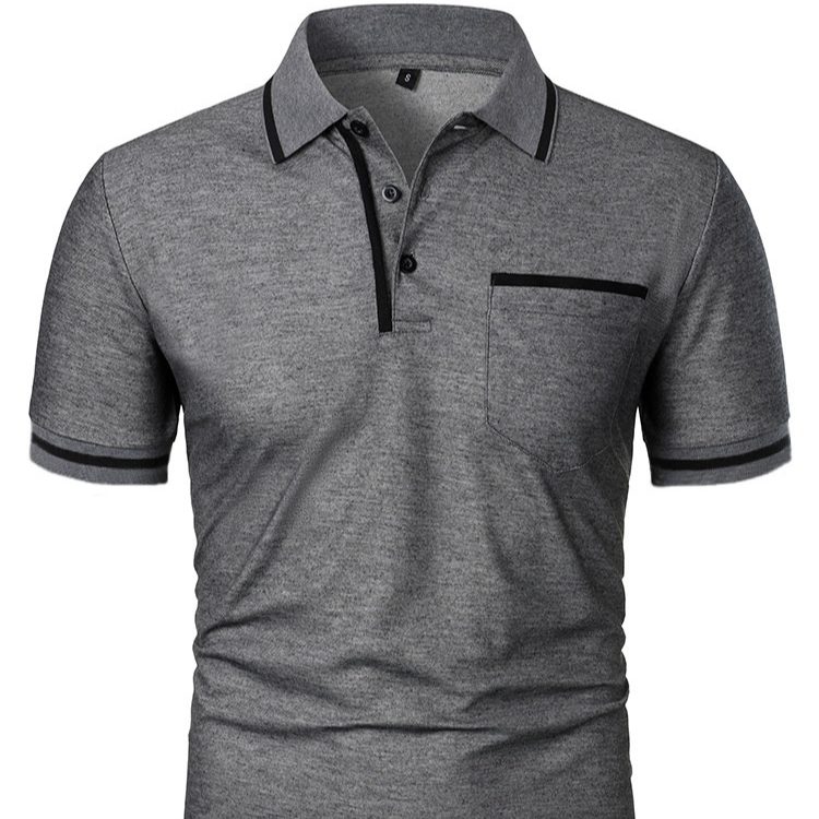 Men's Casual Lapel Short Sleeve T-shirt