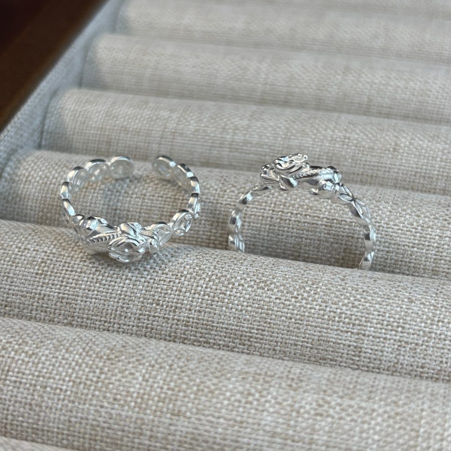 1pc 999 Sterling Silver Pixiu Coin Chain Open Ring, Lucky Retro Style, Perfect For Daily Wear And Holiday Gift