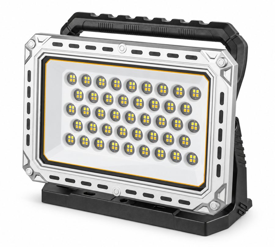 Rechargeable Battery Display Type C LED Work Light For W8141 5 2500LM SMD 2835 Flood
