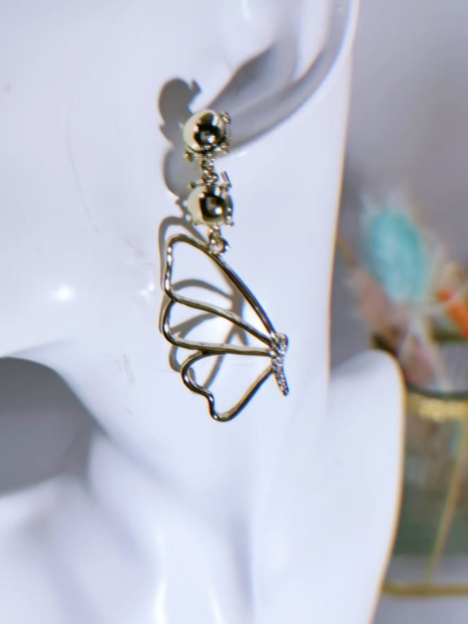 Fairy Style Double Layer Butterfly Earrings