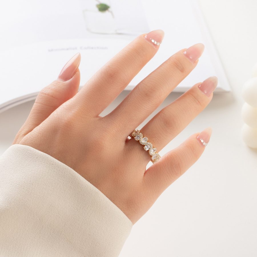 Sparkling Zircon Fashion Hot Selling Open Ring