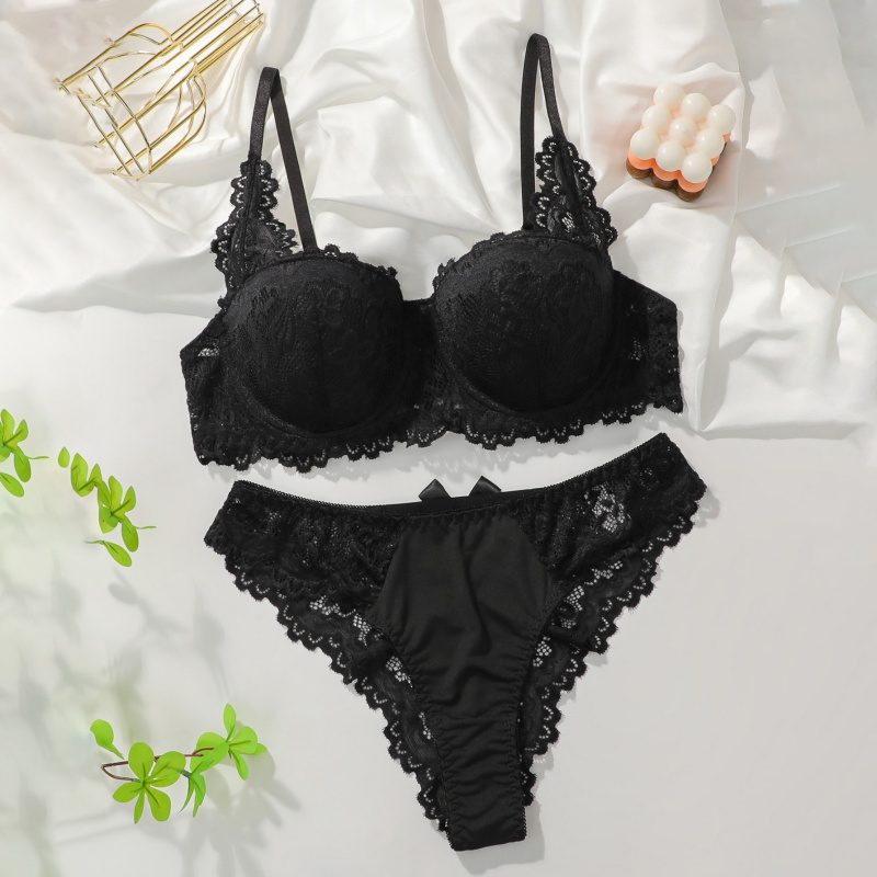 Sexy Bra Set, Lace, New Breathable Ultra-thin Anti-sagging Lingerie, Women's Underwear Set