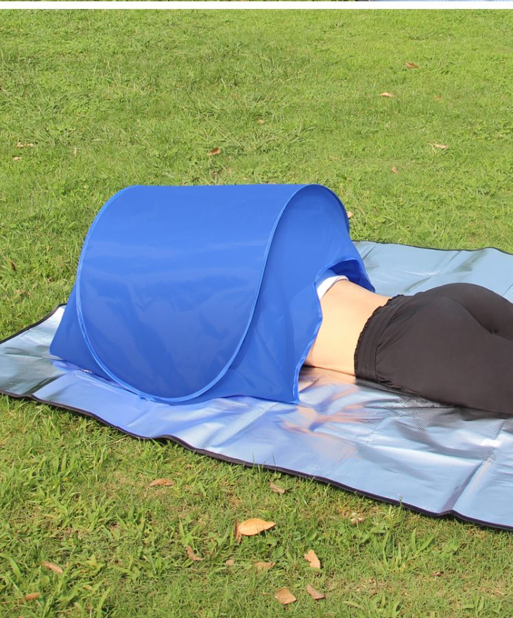 Beach Back Sun Shade Shelter Portable Mini Beach Tent Sun Canopy For Outdoor Rest Lawn Park Travel