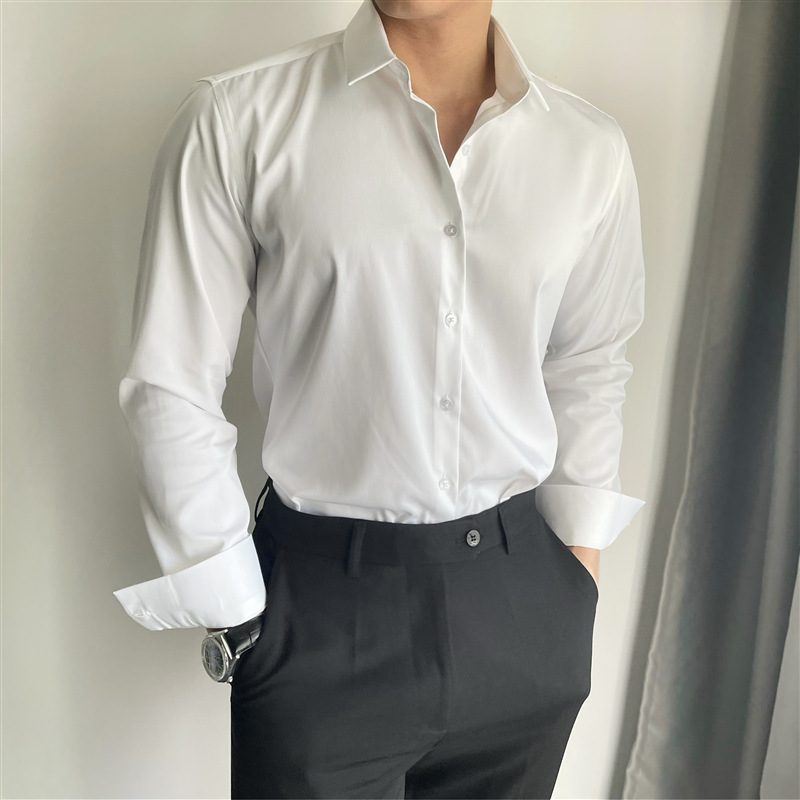 Men's Spring And Summer Leisure Korean Slim Fit Shirt