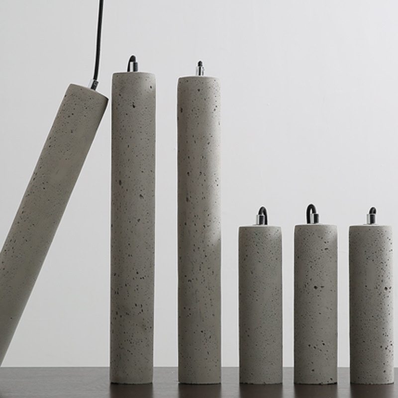 Cement Industrial Style Bedroom Bedside Lamp Creative Nordic Restaurant Water Pipe Small Droplight