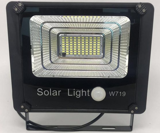 Solar Powered Motion Sensor LED Work Light 80W 5000mAh For W719 Remote Control Street Battery
