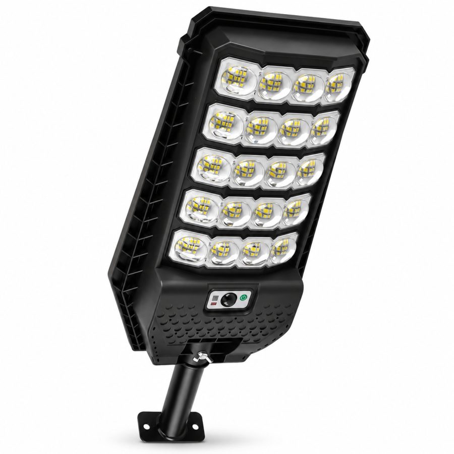 Solar Powered Motion Sensor Outdoor Light W7208 5 Black For Garden Yard Street Wall LED