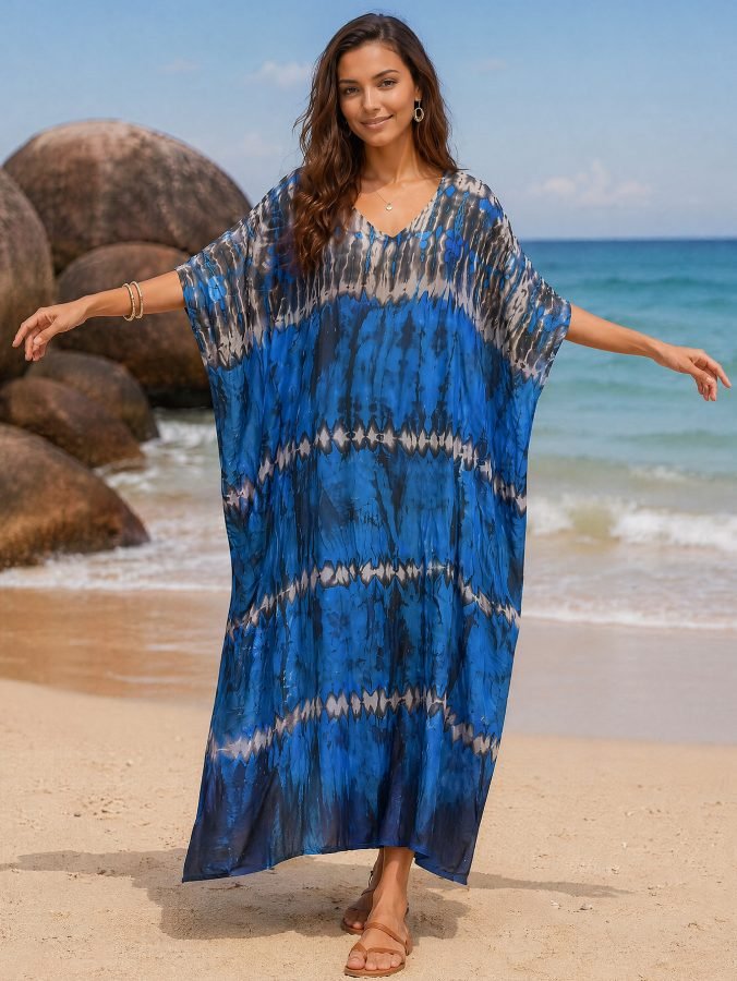 Kaftan Dresses For Women Plus Size Long Bathing Suit Cover Up Beach Dress Loungewear