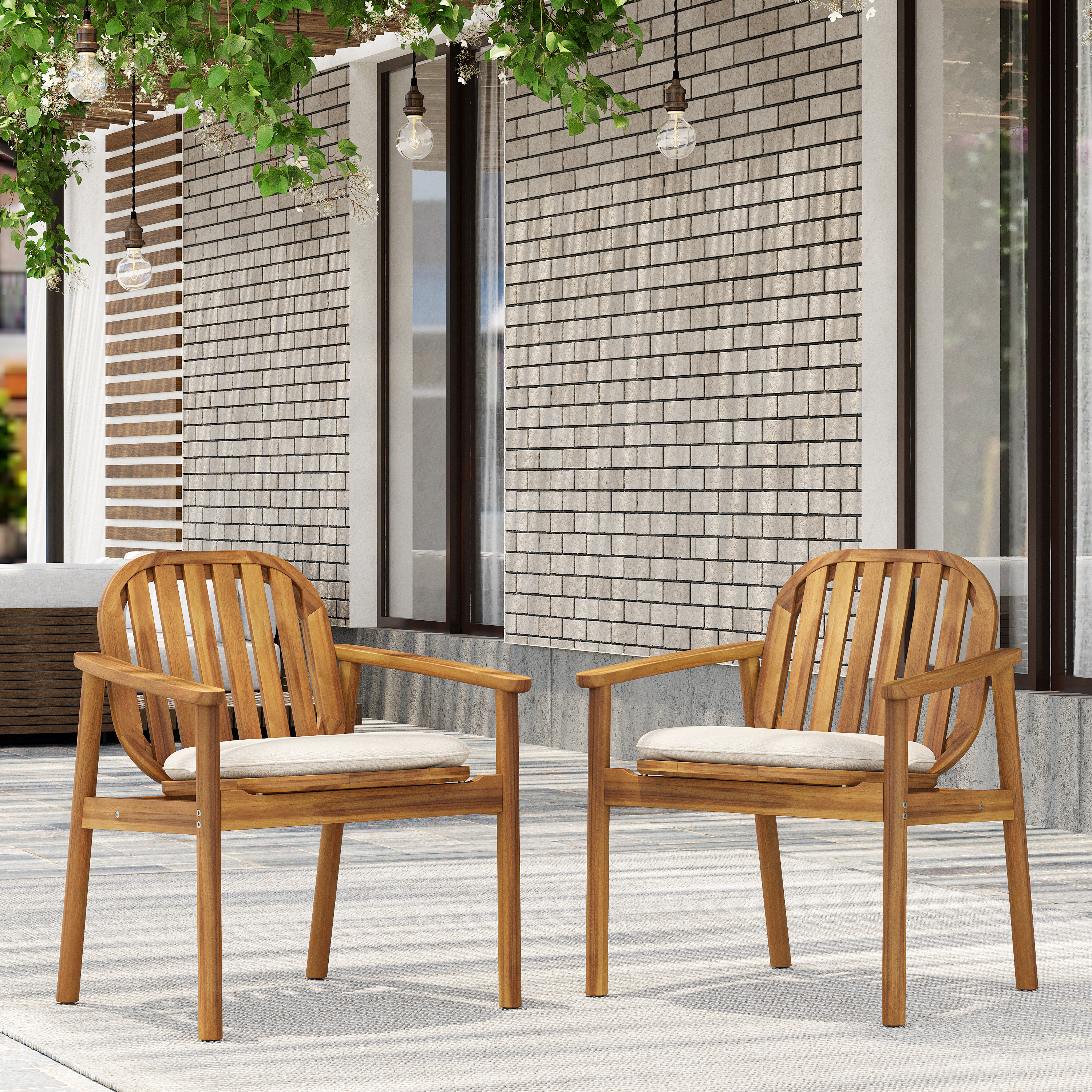 Meja Dining Chair With Cushion  Set Of 2