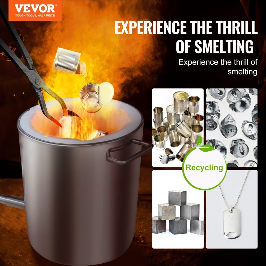 6KG Propane Melting Furnace Kit Melting Furnace Stainless Steel