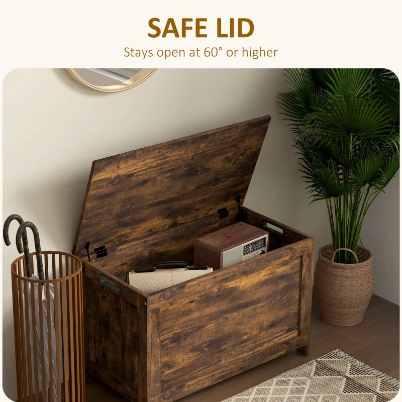 39.4 Inch Storage Trunk W 2 Safety Hinges