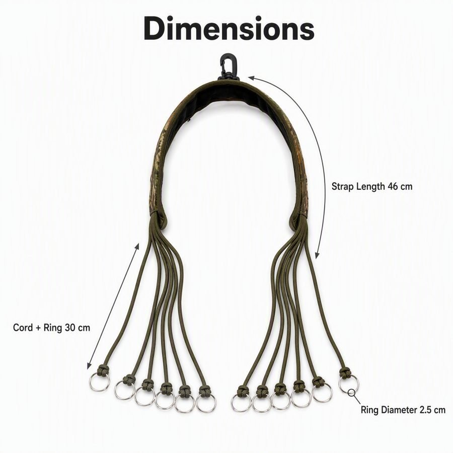 Comfortable Duck Hunting Whistle With Carrying Strap And Diagonal Crossbody Harness Outdoor Hunting Accessory