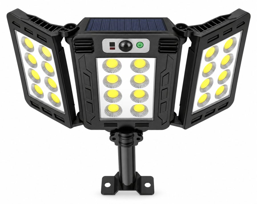 Solar Powered Rechargeable Motion Sensor COB LED Work Light 3000mAh For Auto W786 8 Battery
