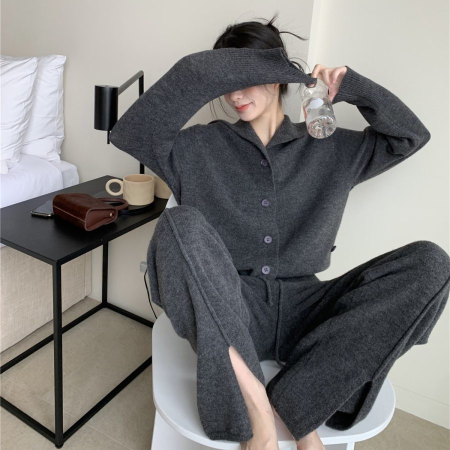 Fashion Casual Knitting Suit Women's Autumn And Winter New