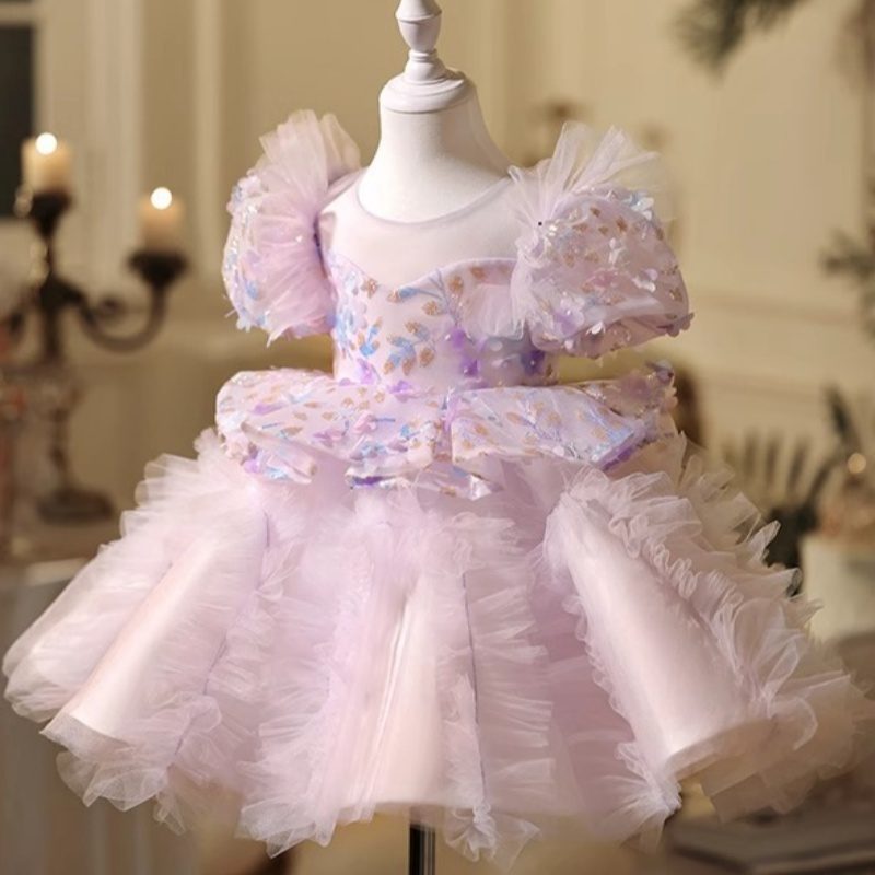 New Girls' Dress Birthday Puff Gauze Skirt Summer