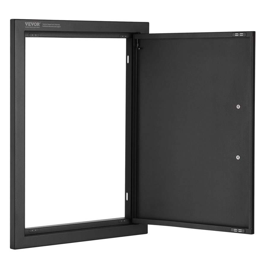 BBQ Access Door, 16W X 22H Inch Single Outdoor Kitchen Door, Cold Plate Flush Mount Door, Wall Vertical Door With Handle, For BBQ Island, Grilling Station, Outside Cabinet