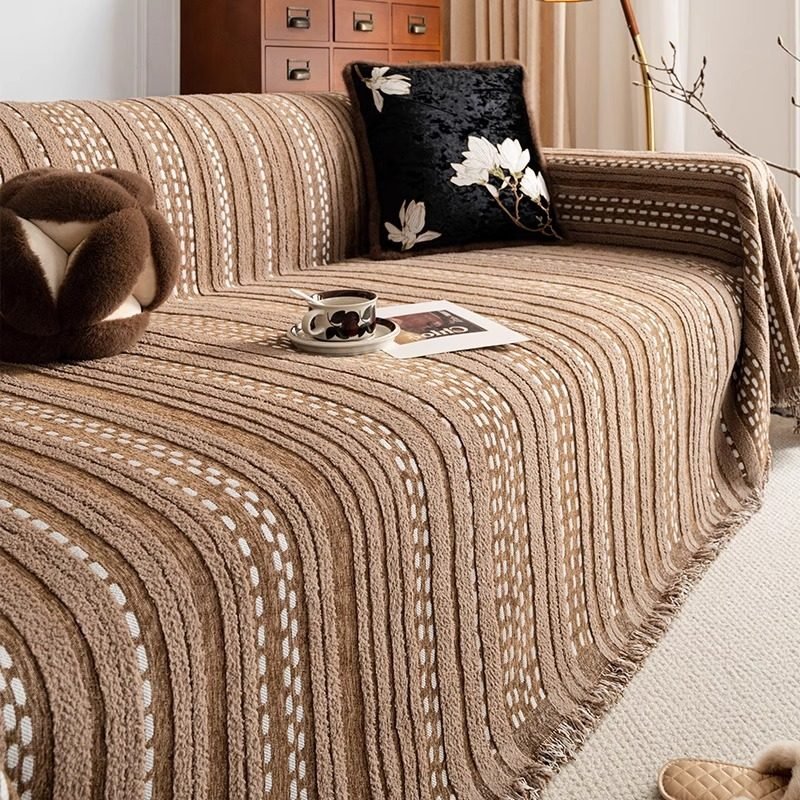 Retro Mid-ancient Sofa Cover Cloth Universal A Whole Full Cover Sofa Cover