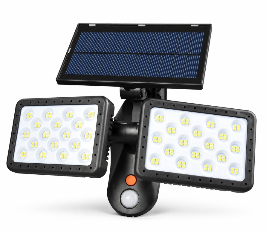 Solar Powered Rechargeable Motion Sensor Waterproof LED Work Light For Auto Repair W770A IP65 Street