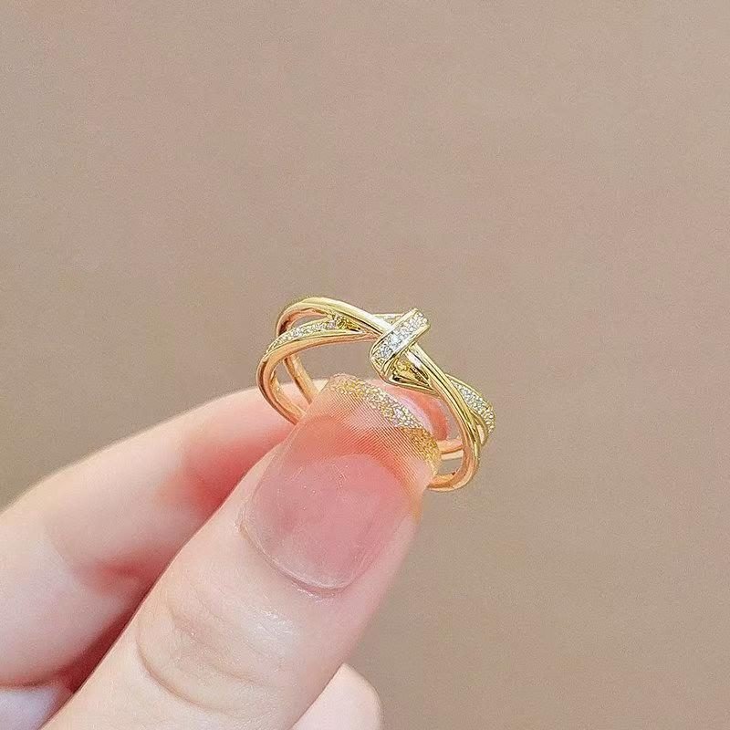 Vintage Niche Light Luxury Adjustable Ring For Women, Stylish & Unique Design Index Finger Ring