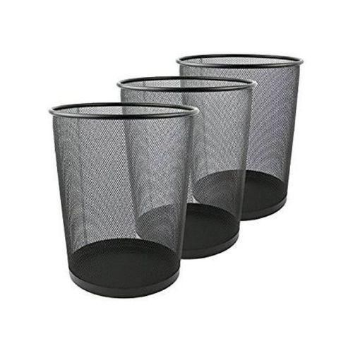 3pcs Mesh Iron Dust Waste Bin