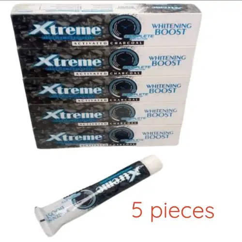 5 Pieces Xtreme Charcoal Toothpaste For Teeth Whitening
