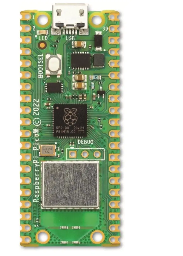 Raspberry Pi Pico W (WiFi-Enabled RP2040 Microcontroller Board)